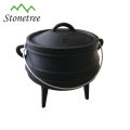 Südafrika Cast Iron Potjies Pot mit 3 Beinen für Outdoor-Camping